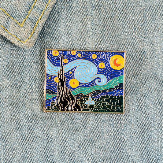 Pin La Noche Estrellada l Vincent Van Gogh